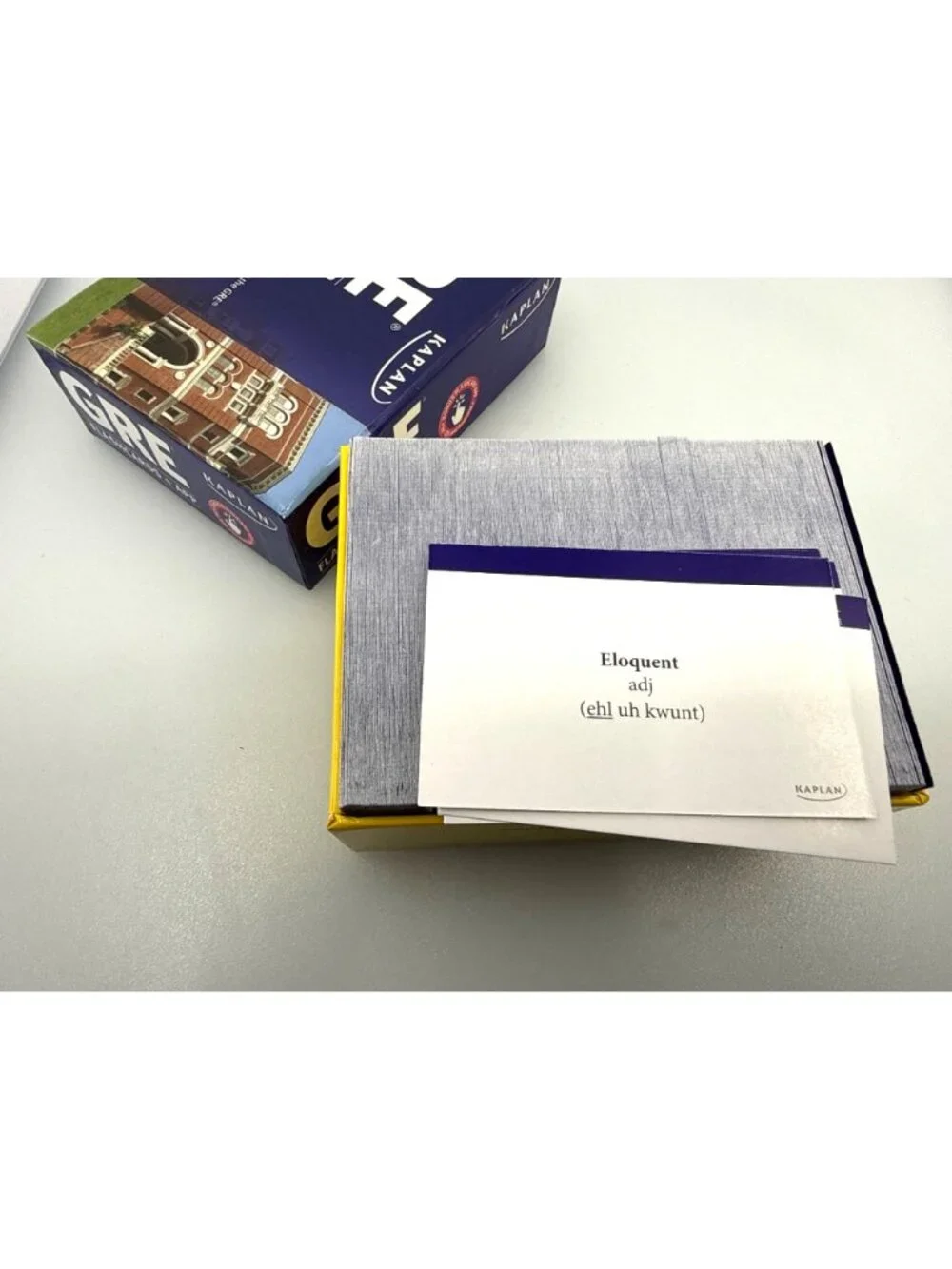 Kaplan GRE Flashcards + App 4th Edition 500 Vocabulary Words Study Prep Box Set
